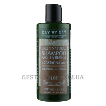 GESTIL Alan Jey Green Natural Shampoo Castagna - Шампунь з білою глиною і каштаном