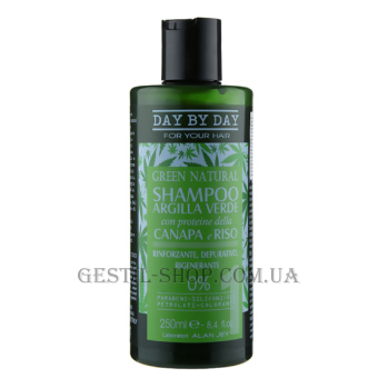 GESTIL Alan Jey Green Argilla Della Canapa E Riso Shampoo - Шампунь з зеленою глиною, протеїнами коноплі й рису